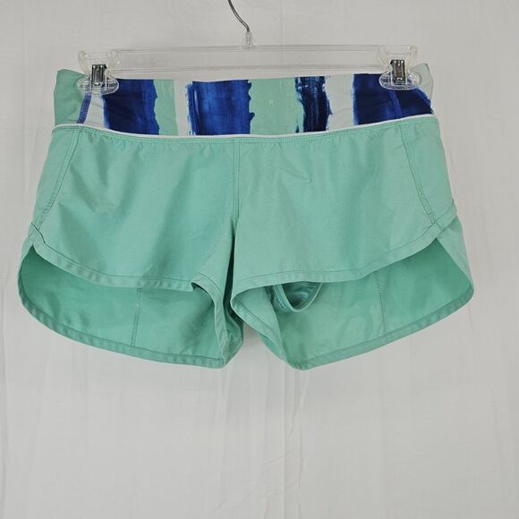 LULULEMON RUN: SPEED SHORT MENTHOL BRUSH HARBOR BLUE MENTHOL SIZE 6 - Picture 2 of 9